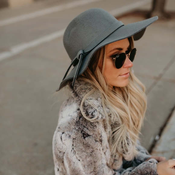 Vici Accessories - VICI Dolls Mansfield Grey Hat Floppy Bow